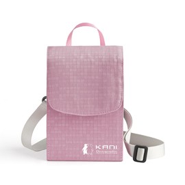 KANI 817266 Filter Case, 3.9 inches (100 mm) Wide Soft Case, Pink for Square Filters, Holds 4 Pieces + Filter Holder, Vertical Storage, Belt Loop, Shoulder Strap Included, Pink Color, Nylon
