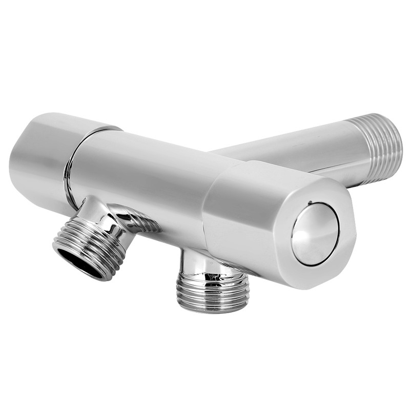 G1/2in Thread Brass 1 Inlet 2 Outlet Angle Valve ThreeWay