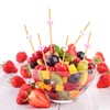 Blulu 200 Pieces Cocktail Picks 4.7 Inch Fruit Sticks Pearl