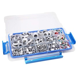 CCINEE 1700 Pieces 5mm-20mm Peel and Stick Wiggle Googly Eyes for DIY Scrapbooking Crafts