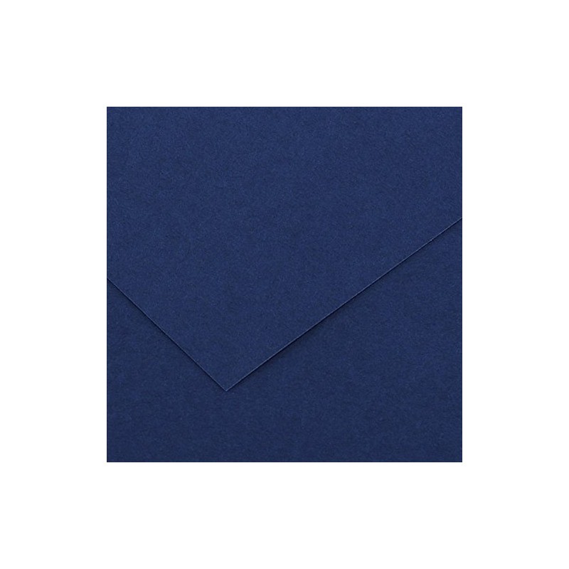 Canson 200040169 Iris Vivaldi glattes, farbiges Papier, A4, ultramarinblau 24