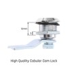 Hicello 25mm Triangle Tubular Cam Lock, Cabinet Door Lock Electric