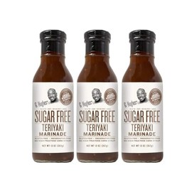 G Hughes Sugar Free Teriyaki Marinade - Gluten Free Teriyaki Sauce, Sugar Free Teriyaki Sauces, Asian Sauces, Sugar Free BBQ Sauces, No Added Sugar - 13 Oz (3-Pack)