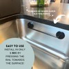 STEYDA Black Steel Dish Cloth Rail for Kitchen, Towel Holder