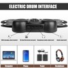 TISEMENT Electric Drum Set,9-Pad Roll Up Drum Pad with Pedals