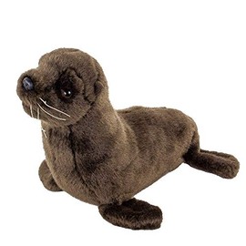 Teddys Rothenburg Uni-Toys Sea Lion Dark Brown 25 cm Plush Sea Lion Seal Cuddly Toy Soft Toy Baby Children Toy Plush Toy