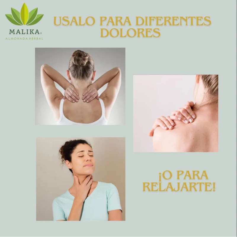 Malika Cojín / Compresa Térmica Herbal Lumbar Con Semillas