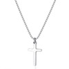 Joxevyia Men's Cross Necklace Small Stainless Steel Cross Necklace Simple