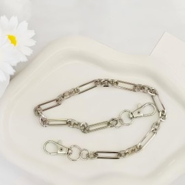 Mokburrim Phone Charm Wrist Chain Silver Cell Phone Accessories Strap Anti-drop String Lanyard