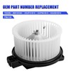 Front AC Blower Motor with Fan Fits for Manual AC