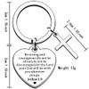 AMZQ Christian Gifts Inspirational Bible Verse Keyring Be Strong and