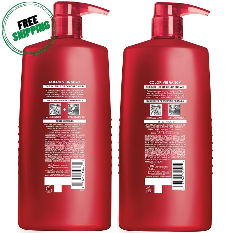 Loreal Paris Elvive Color Vibrancy Protecting Shampoo & Conditioner, 28