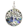 I-be, Paua Shell Abalone Pendant Tree of Life 925 Silver
