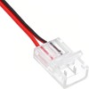 Clearhill 10mm 2Pin 20Packs Transparent Solderless LED Light Strip Connectors,Strip