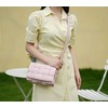 MKF Collection - Bandolera tejida para mujer, piel vegana, trenzada,