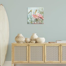 Stupell Industries Spoonbill Birds Pair Canvas Wall Art Design by Susan Winget, 24 x 24