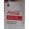 Coca-Cola Embossed Galvanized Steel Tray with Rope Handles