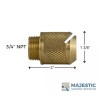 Majestic Water Spouts DeAngelo - Pool Fan Aerator - Brass