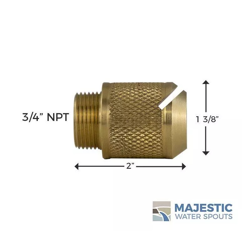 Majestic Water Spouts DeAngelo - Pool Fan Aerator - Brass