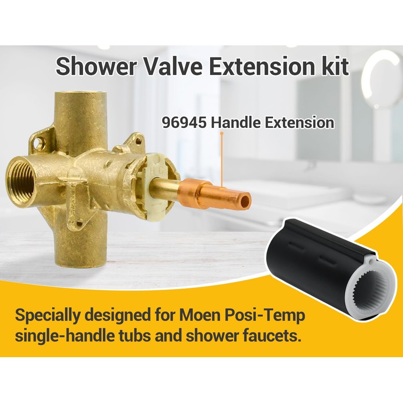 96945WR Single Handle Extension Kit Faucet Replacement,Compatible with Moen Posi-Temp