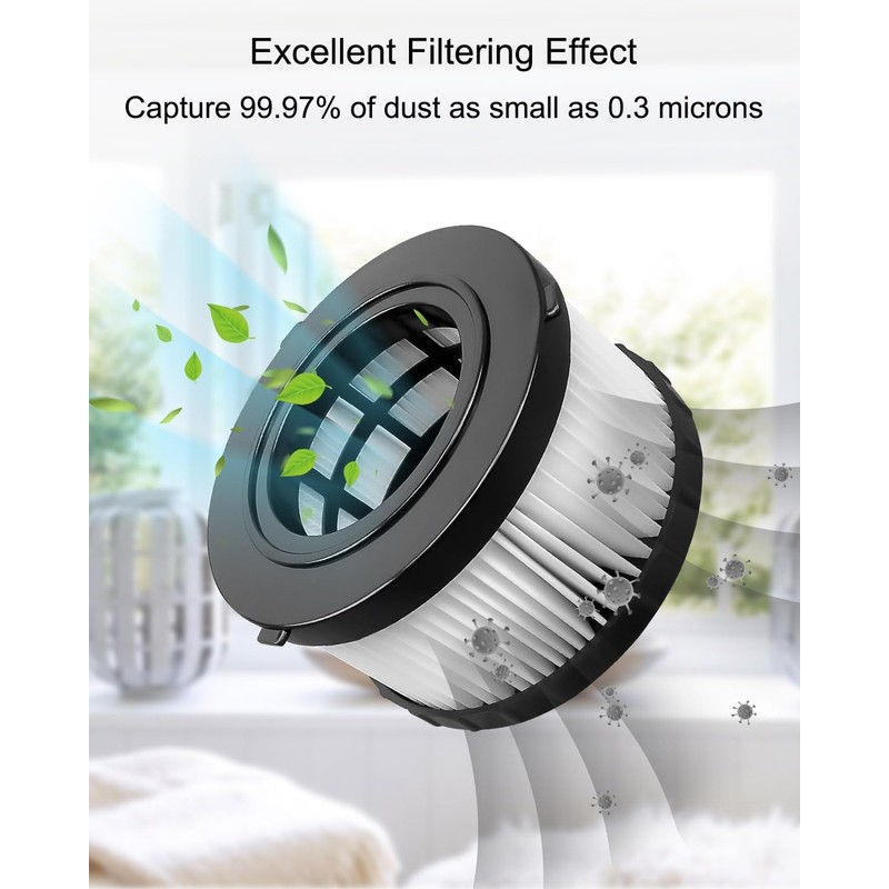 TIKSCIENCE DC5151H Filter Replacement Fit for DEWALT DC515 DCV517 DCV517B
