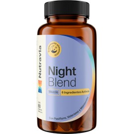 Night Blend Magnesio para Dormir GABA L-Teanina 60 Cáps NUTRAVIA