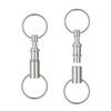 AHRLIC 2pcs Quick Release Keyrings: Detachable Keychain with 2 Split