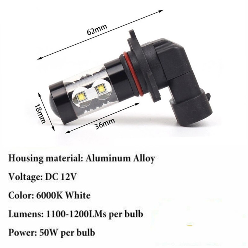 SHENKENUO For Hyundai Tiburon 2007 2008 6000K LED Headlight High