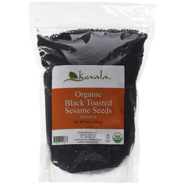 Kevala Organic Black Sesame Seeds 1 Lb (TOASTED)