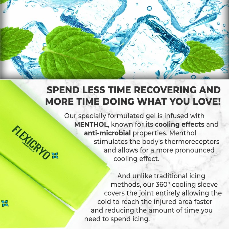 MEDICMAC® FlexiCryo™ 360° Cold Therapy Compression Sleeve for Arthritis, Injuries