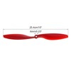 MECCANIXITY 1045 Propellers CW CCW 10x4.5 Prop 2-Vane Fixed-Wing Red