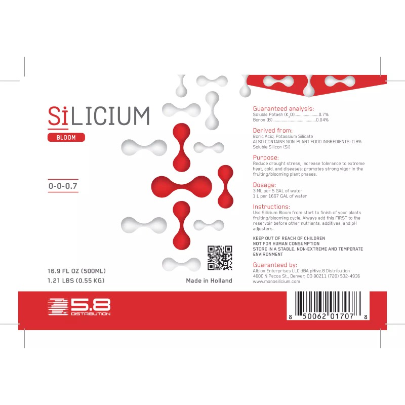SiLicium Bloom Boosts Nutrient Uptake for Larger Blooms/Fruits 500 ml