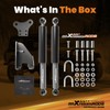 maXpeedingrods Dual Steering Stabilizer for Jeep Wrangler YJ 1987-1995, for