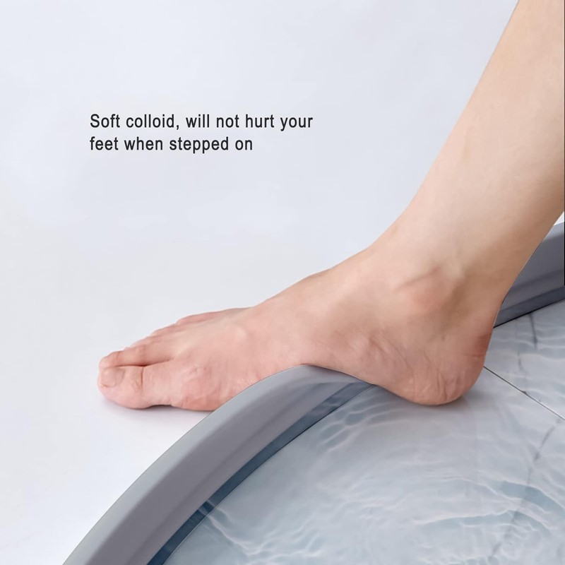39 - Inch Collapsible Shower Water Guard: Splash Barrier, Threshold