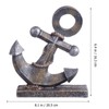 jojofuny Nautical Decor Resin Boat Anchor Model Mediterranean Style Nautical