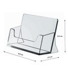 ogoPLUS Business Card Stand Landscape Format Transparent / Business Card
