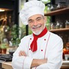 Shyyween 6 Pcs Chef Neckerchief Red Chef Scarf for Men