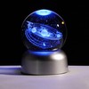 2.36" K9 Crystal 3D Solar System ball with LED Lamp