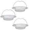 NTRUXZP Pack of 3 Sink Strainer with Handle, Stainless Steel