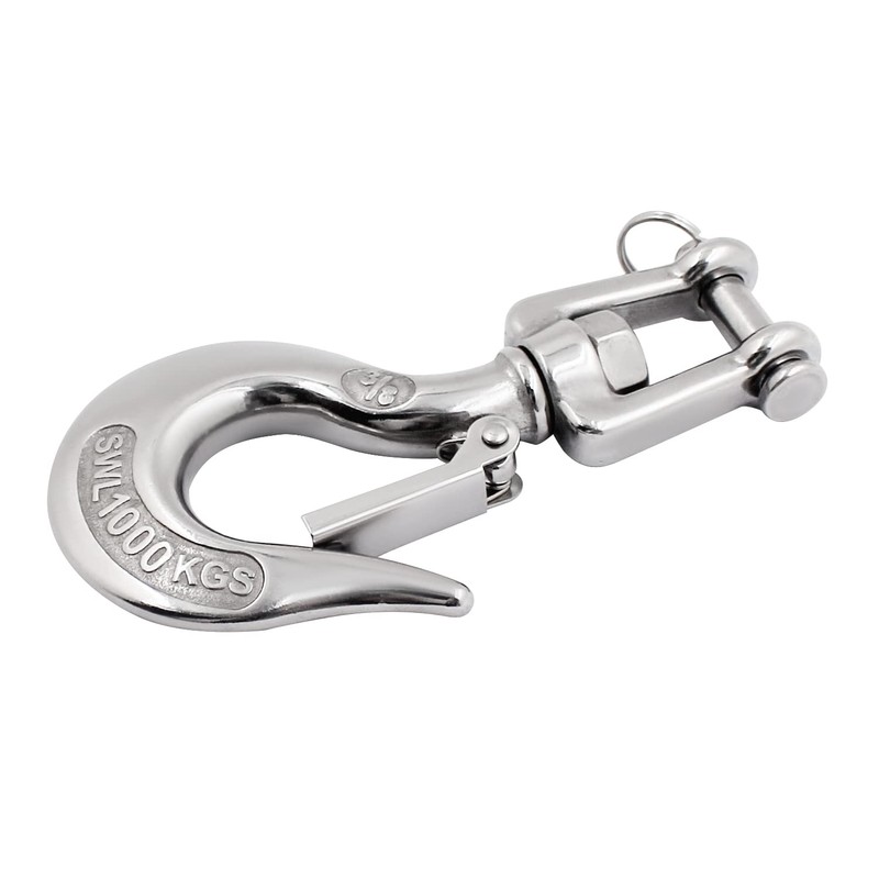 SHENGHUISS Clevis Slip Hook 304 Stainless Steel with Safety Latch,
