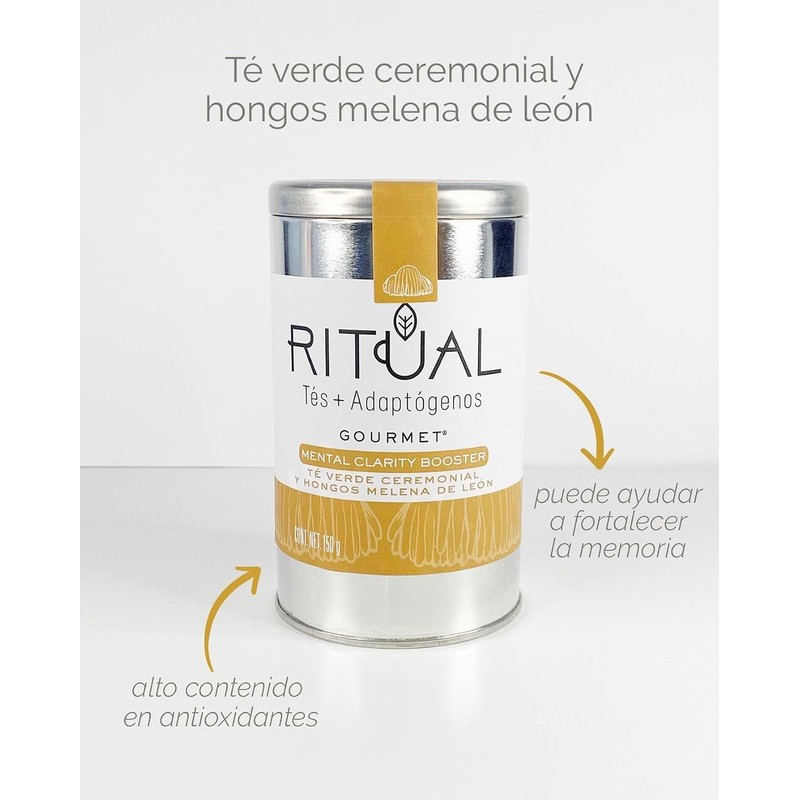 Té Verde Mental Clarity Booster con Melena de León –
