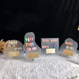 Nail nail art art board acrylic plate display nail tip pedicure pattern quadrangle 2ea