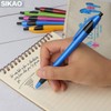Sikao 60 Pack Gripped Slimster Retractable Ballpoint Pens, Bulk Pens