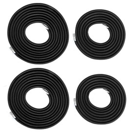 BlingKingdom 4pcs Black Replacement Cord for Zero Gravity Chair Universal Elastic Chair Repair Cord Ties Kit for Sun Loungers, Garden Chairs, Outdoor Recliners, Folding Chairs, Bungee Chairs