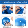 9 Inch Mini Pilates Ball, Small Exercise Ball for Yoga,