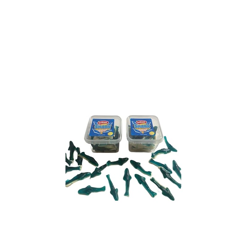 Wellmade's Shark Gummy Candy, Halal. 150g (Pack of 2)