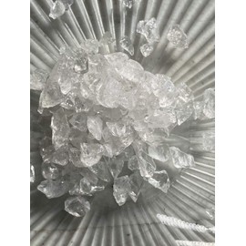Clear Quartz - Medium Chips no Powder - 100% Clear Quartz Life+Love! Clarity Amplifies! med (1 Ounce)