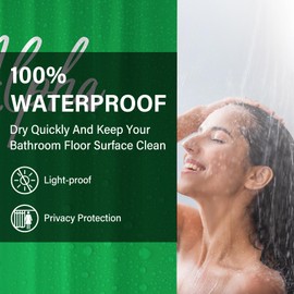 KAIRA Aka Shower Curtain,Girl Shower Curtain,72" W x 72" L, Waterproof and Durable Polyester Fabric,Weighted Hem, Easy to Clean Includes 12 Hooks