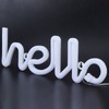 LED Neon Sign Hello Letters Neon Light Wall Decor for
