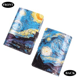 LIZIMANDU Cash Envelopes for Budgeting,Budget Binder with 12Pcs Budget Planner with Cash Envelopes,Money Organizer for Cash,PU Leather A6 Binder for Money Saving Organizer(1-Starry Sky)